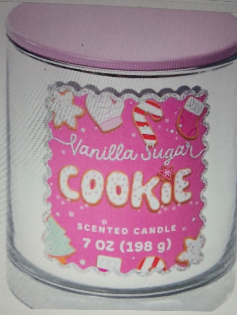 Vanilla Sugar Cookie Scented Candle Mirrored Glass 7oz Holiday